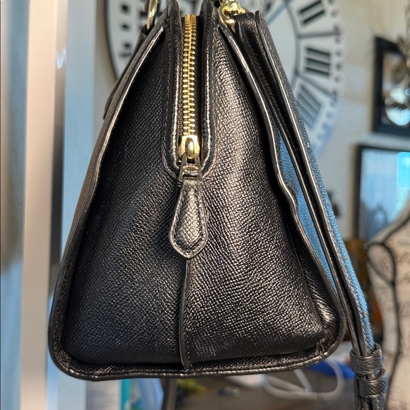 Coach Black Satchel Bag with crossbody strap - Picture 3 of 13